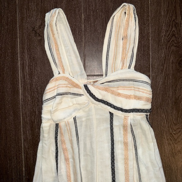 Free People Cream and Black Striped Jumpsuit - Picture 5 of 12